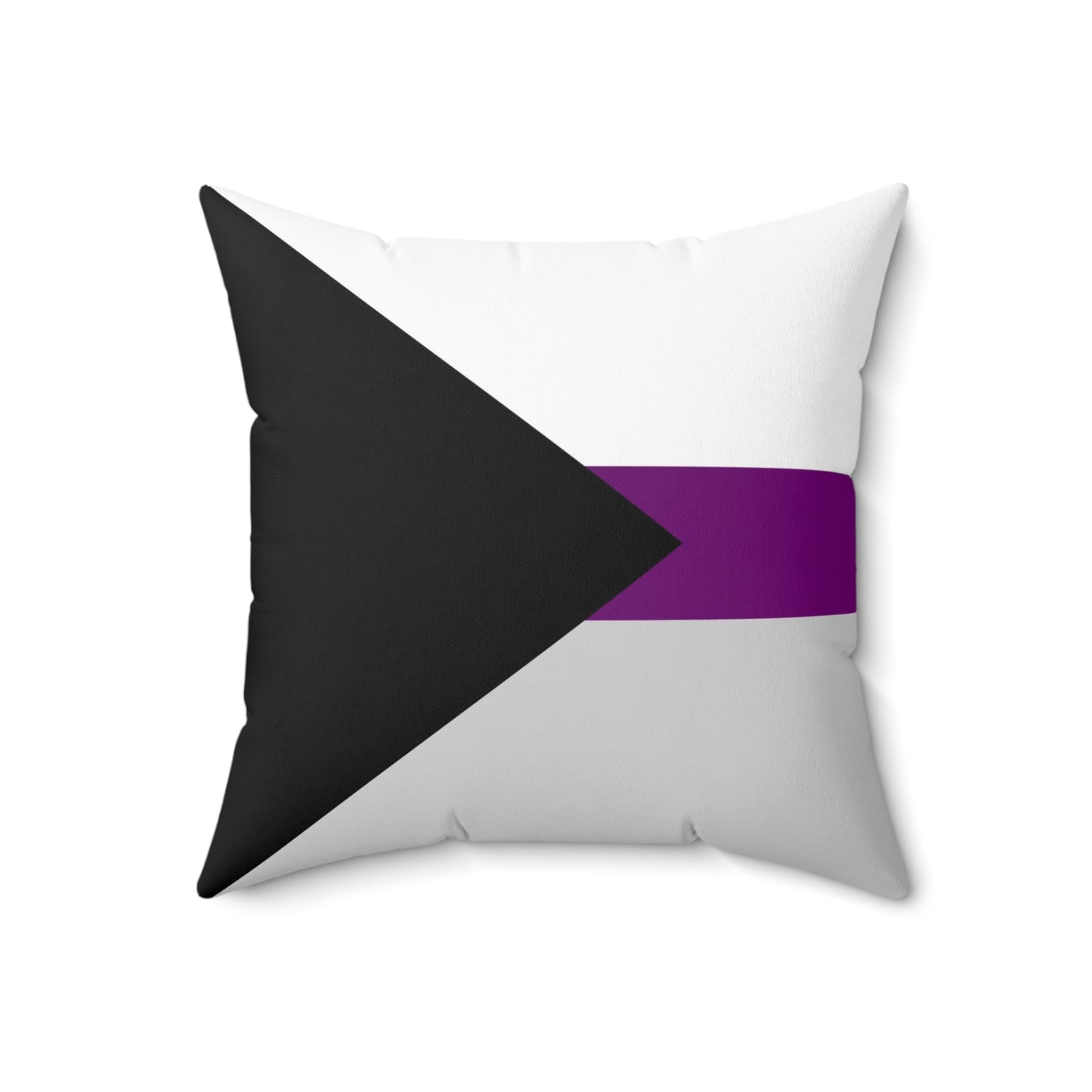 Demisexual Pride Flag | Throw Pillow | Black White Grey Purple