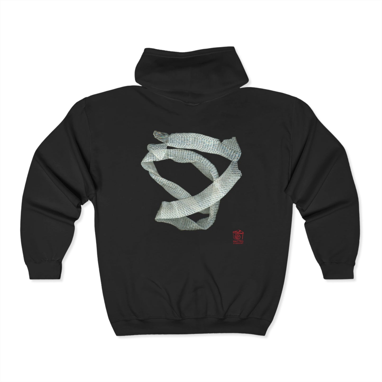 Mexican Milk Snake Shed Skin | Unisex Heavy Blend™ Full Zip Hooded Sweatshirt