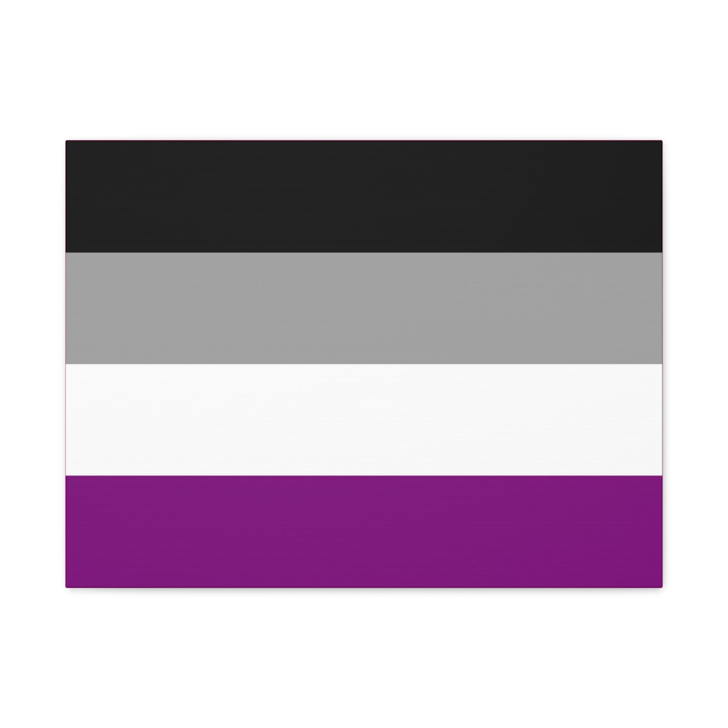 Asexual Pride Flag | Canvas Print | Hot Pink Sides