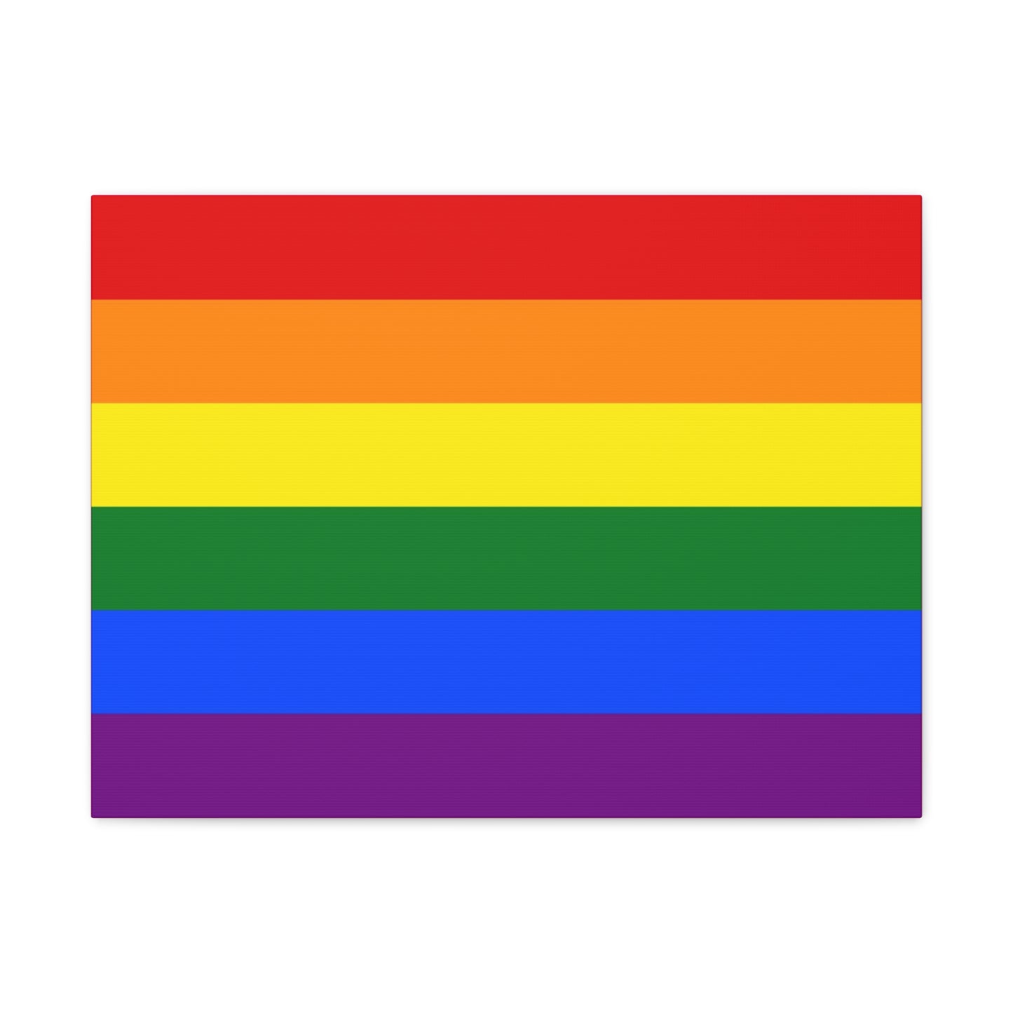 Gay Pride Flag (1979) | Canvas Print | Hot Pink Sides