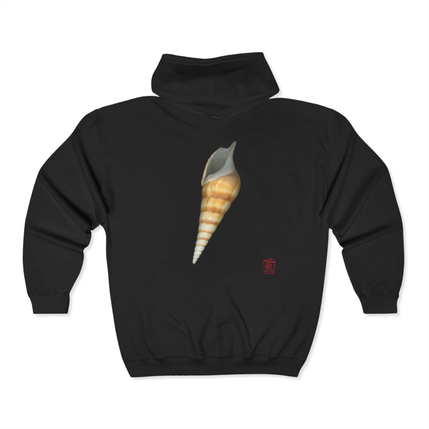 Turrid Shell Tan Apertural| Unisex Heavy Blend™ Full Zip Hooded Sweatshirt