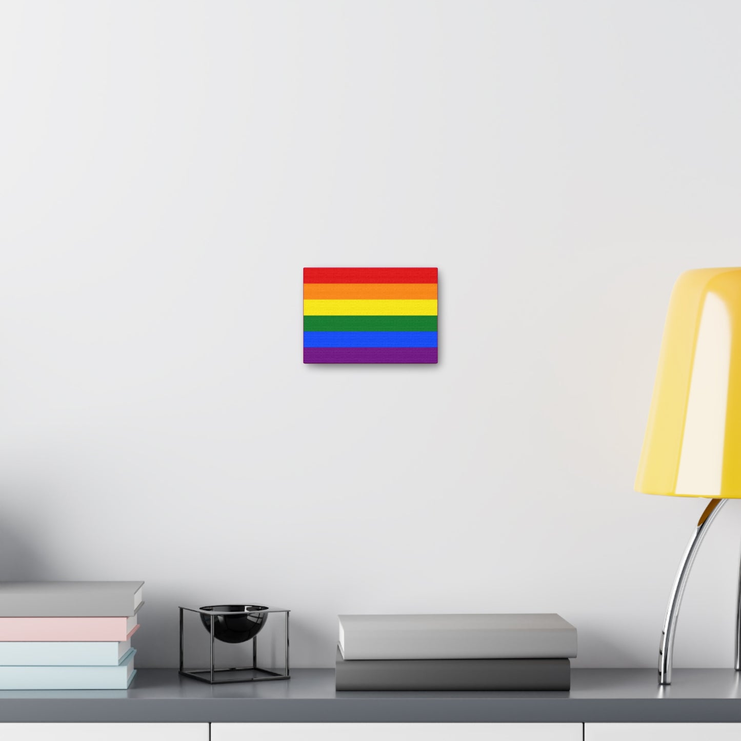 Gay Pride Flag (1979) | Canvas Print | Hot Pink Sides