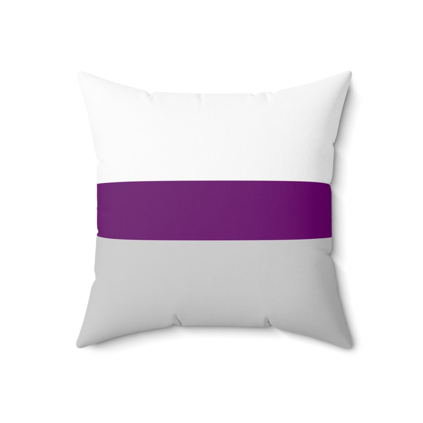 Demisexual Pride Flag | Throw Pillow | Black White Grey Purple
