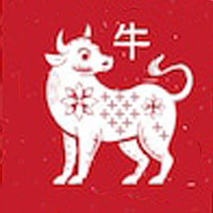 Ox Chinese Zodiac | Pinback Button | 1in