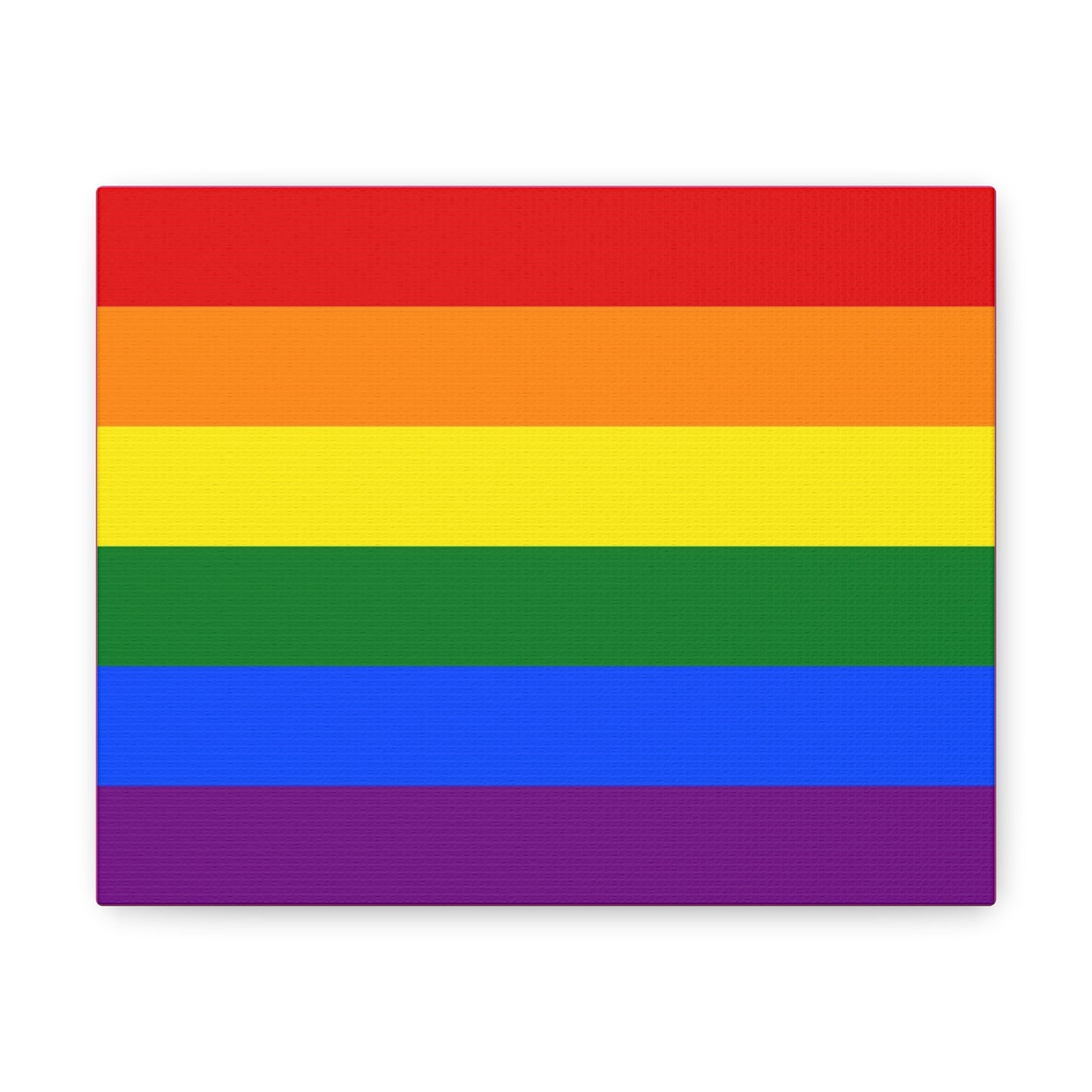 Gay Pride Flag (1979) | Canvas Print | Hot Pink Sides