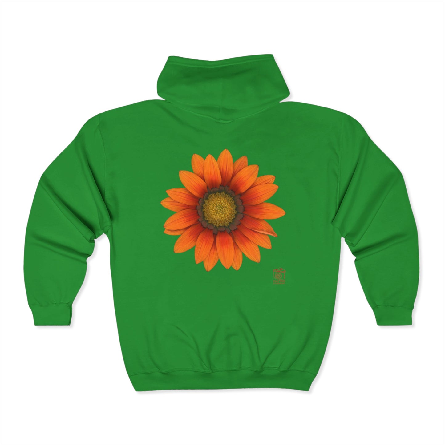 Gazania Flower Orange | Unisex Heavy Blend™ Full Zip Hooded Sweatshirt