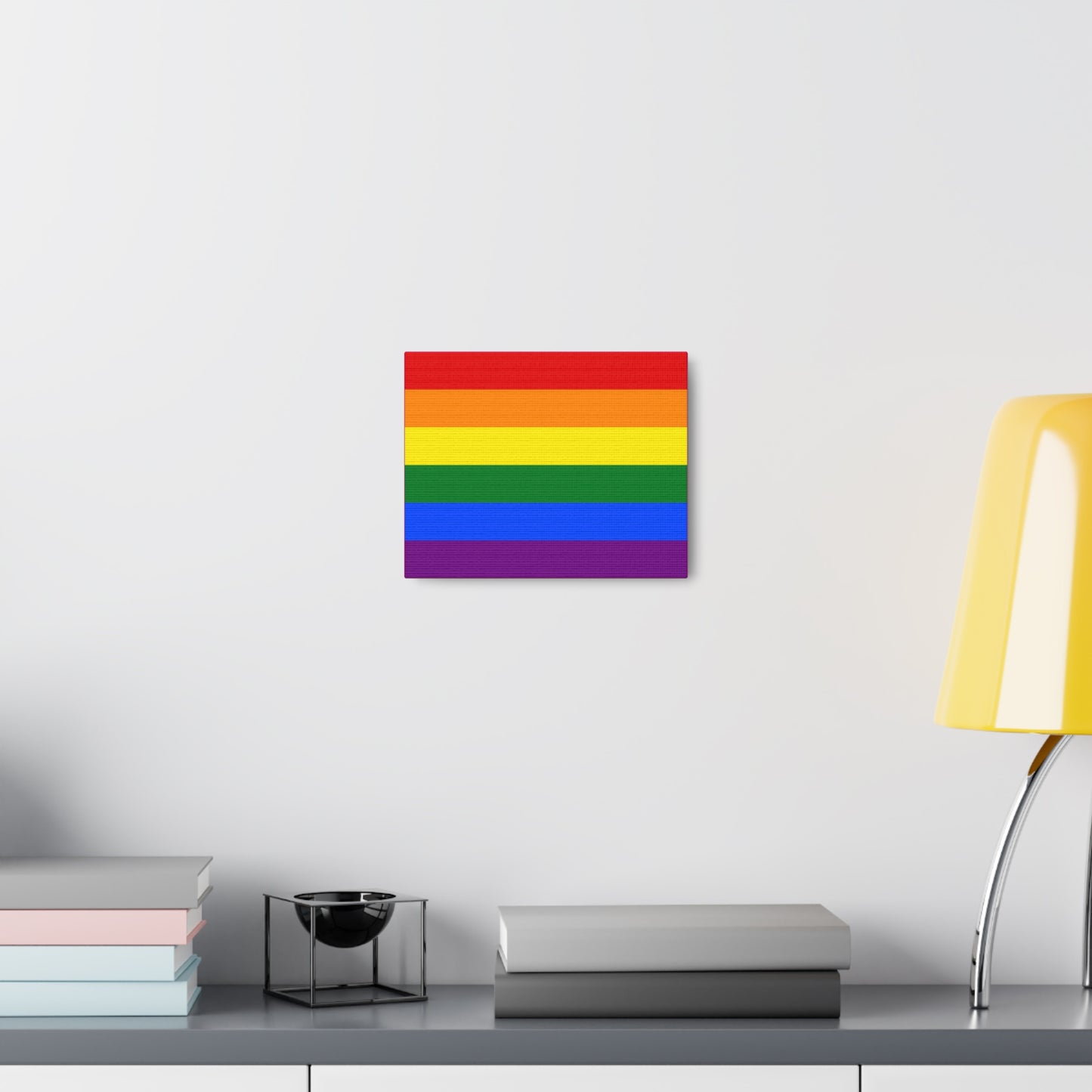 Gay Pride Flag (1979) | Canvas Print | Hot Pink Sides
