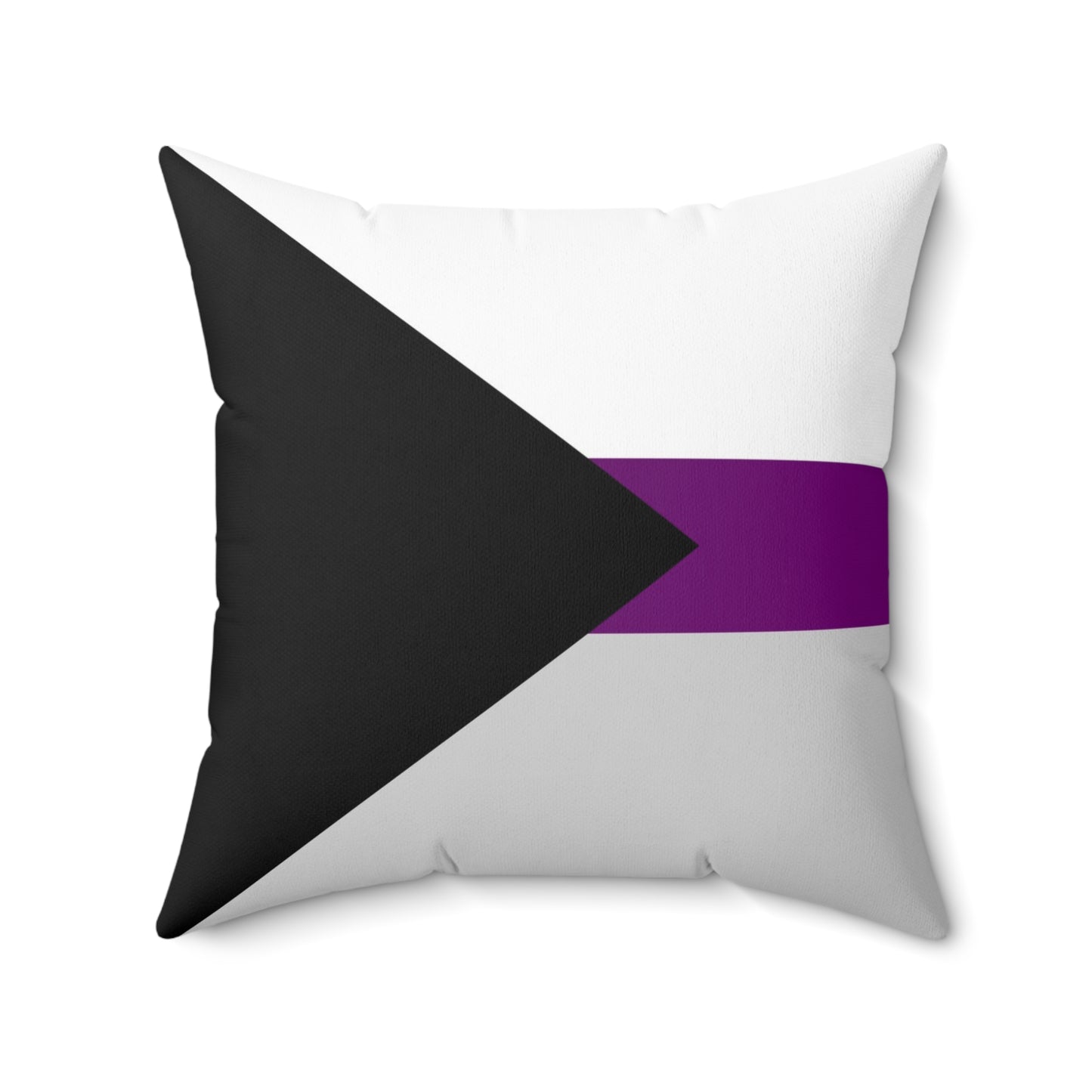 Demisexual Pride Flag | Throw Pillow | Black White Grey Purple