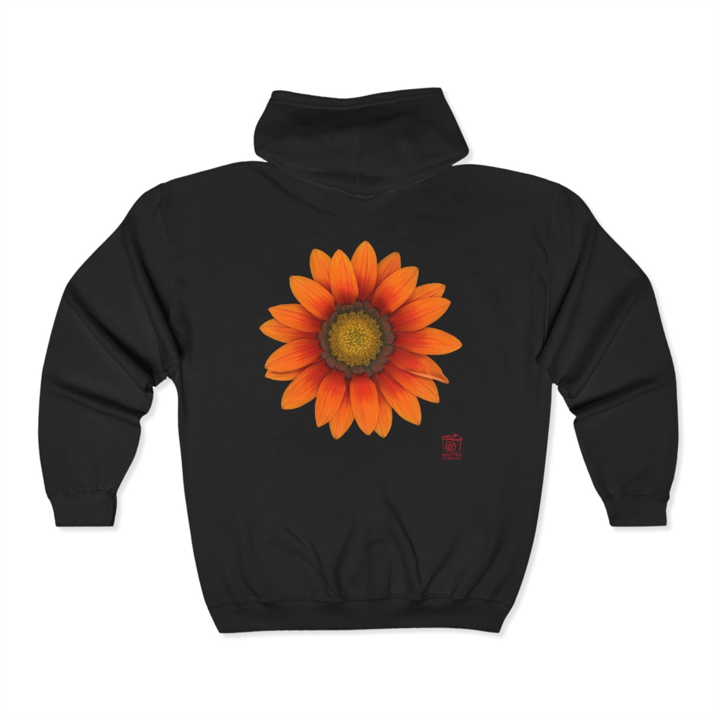 Gazania Flower Orange | Unisex Heavy Blend™ Full Zip Hooded Sweatshirt