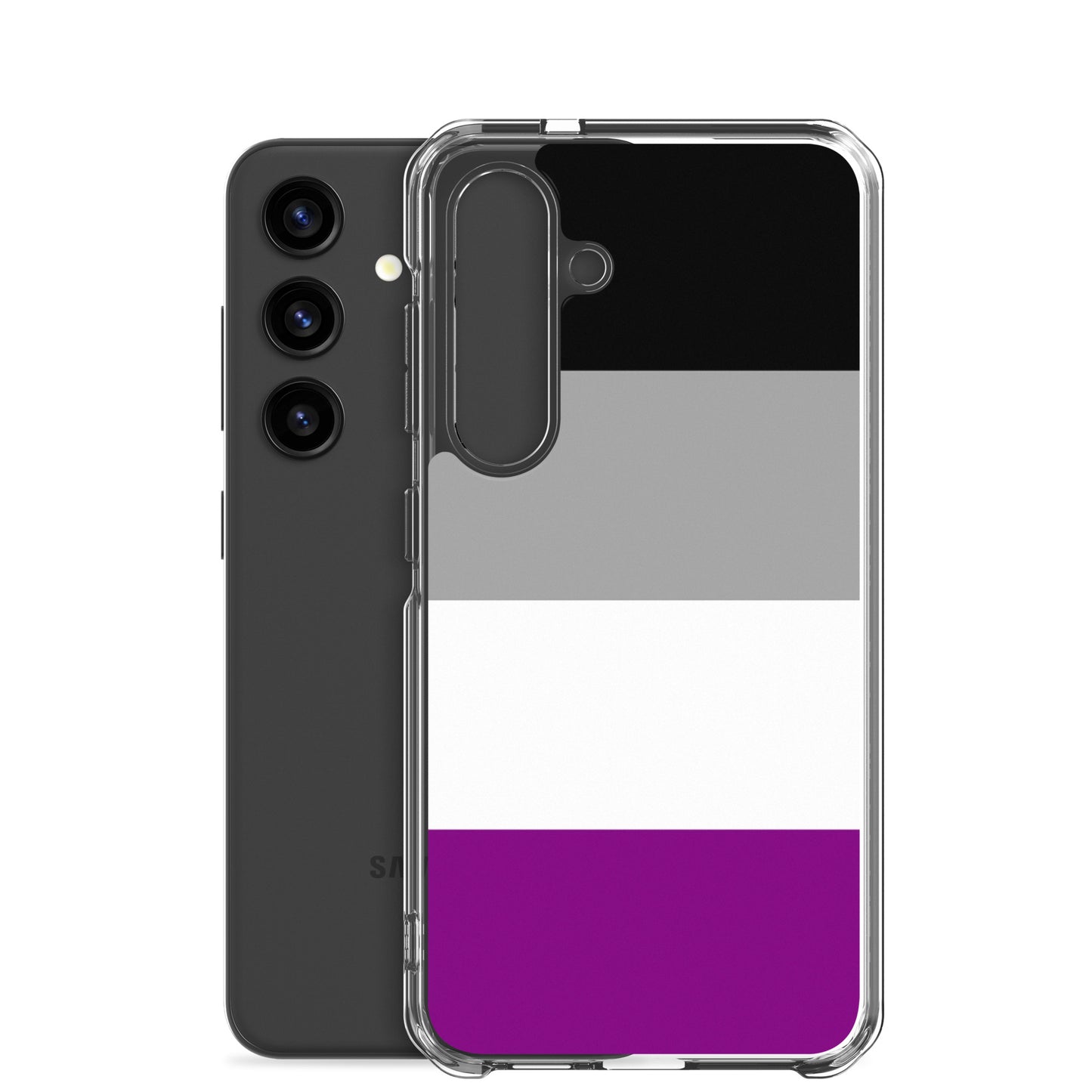 Asexual Pride Flag | Samsung Case | Black Grey White Purple