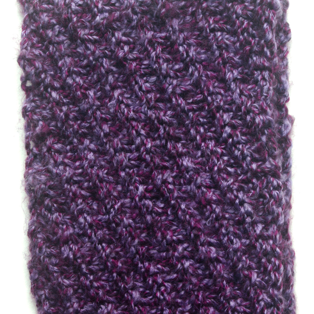 Scarf Hand-Knit Cowl Twisted Infinity | "Amethyst Dream" | Purple