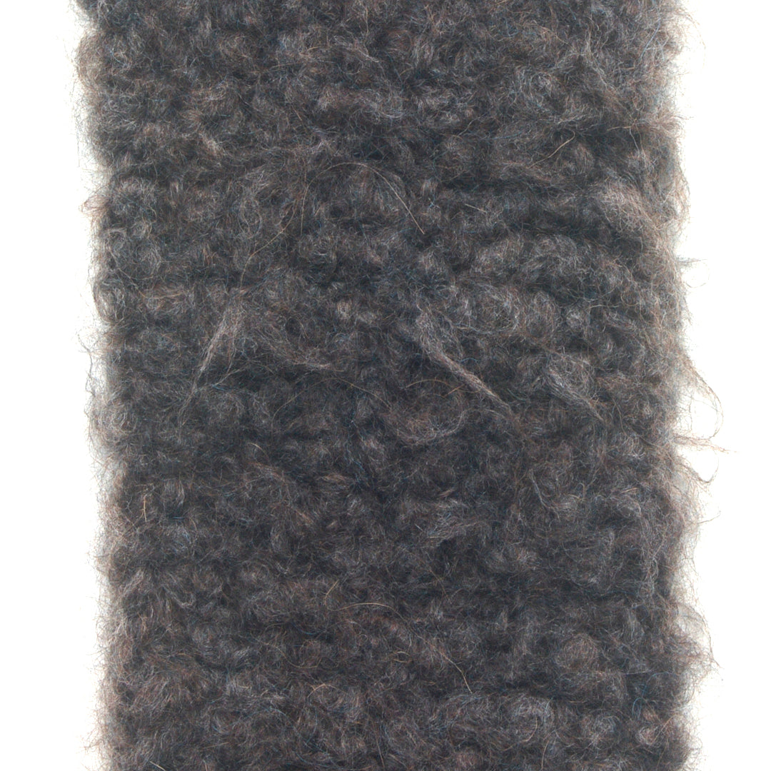 Scarf Hand-Knit Cowl Twisted Infinity | "Cloudy Sky" | Alpaca Gray Brown