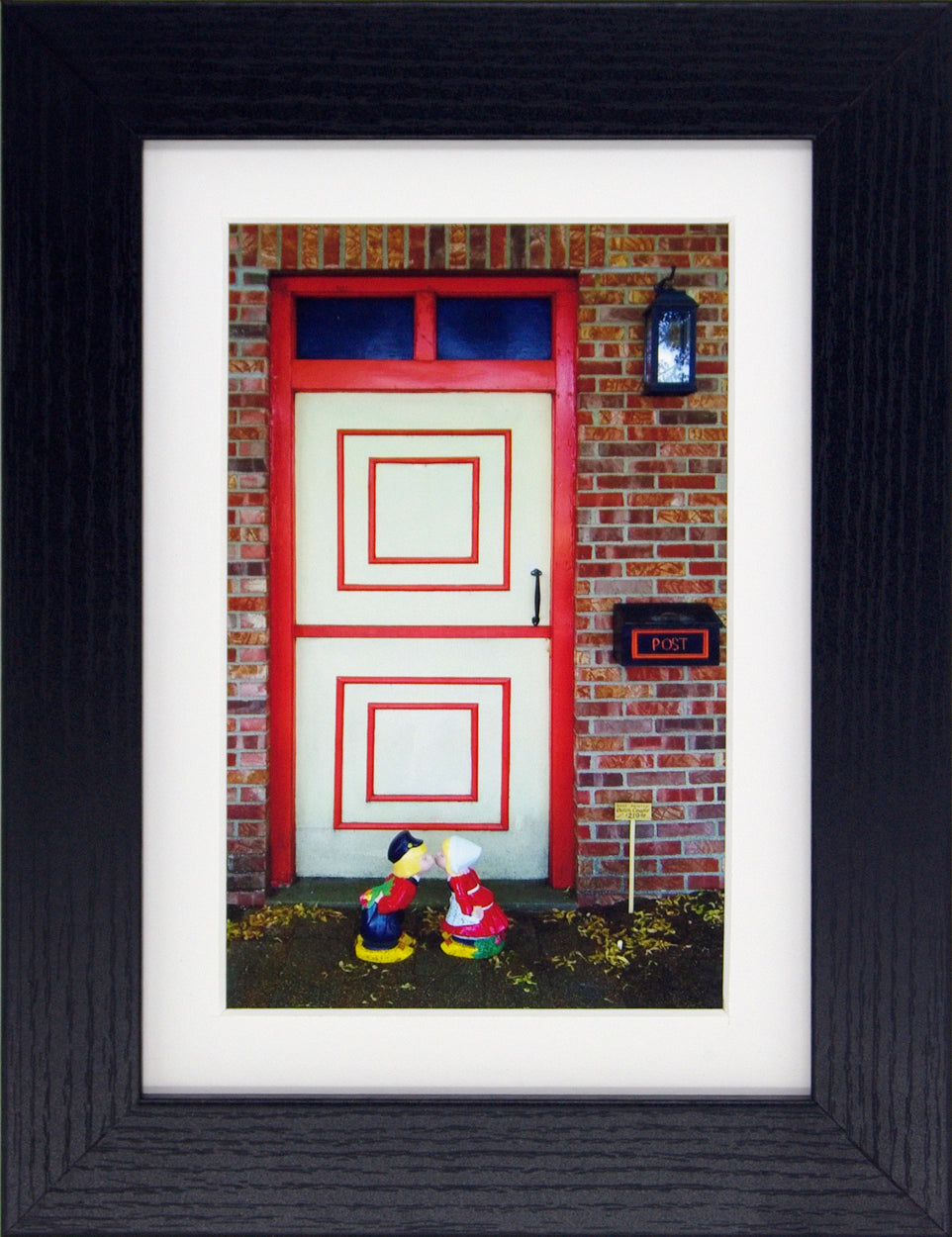 Dutch Doors series, Cream Orange Squares by Matteo