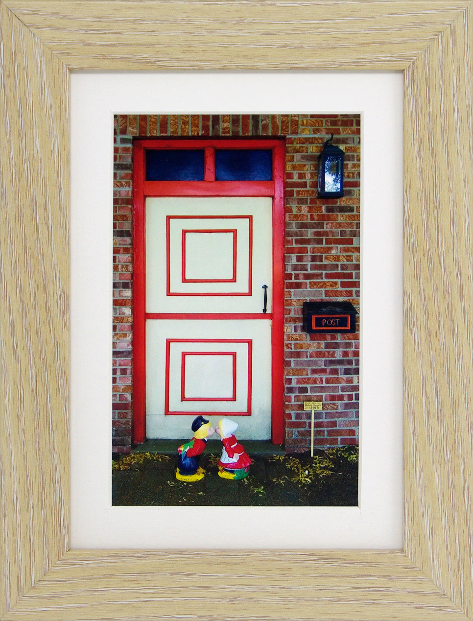 Dutch Doors series, Cream Orange Squares by Matteo