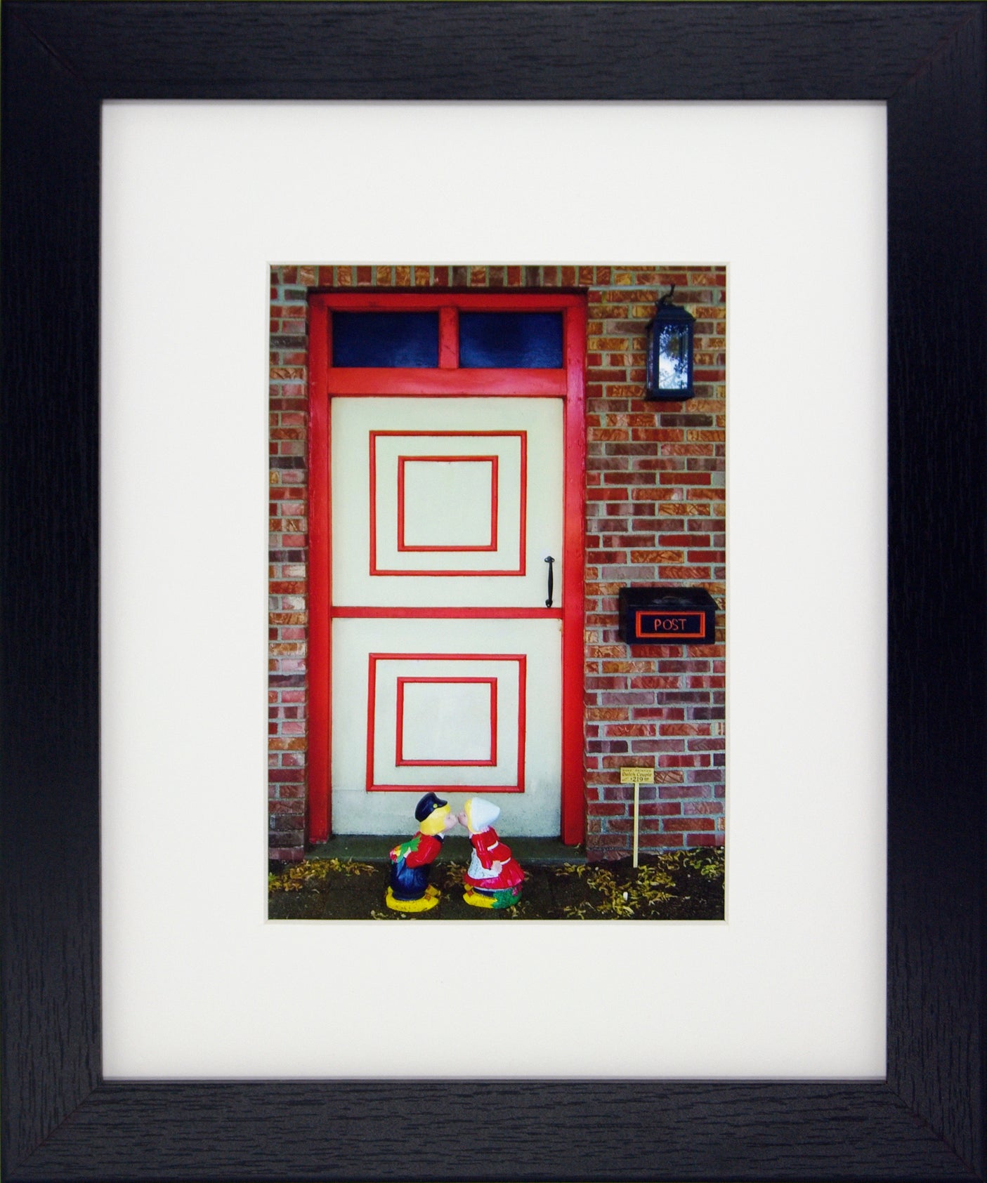 Dutch Doors series, Cream Orange Squares by Matteo