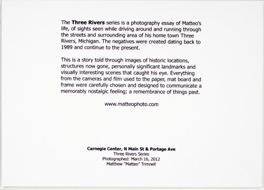 Three Rivers series, Carnegie Center, N Main St & Portage Ave by Matteo