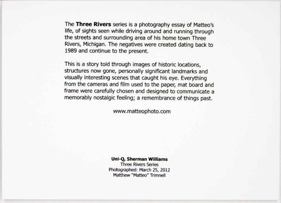 Three Rivers series, Uni-Q, Sherman Williams by Matteo