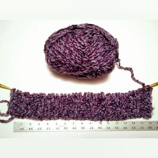 Purple Scarf Step Two Image.