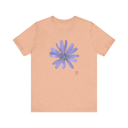 Chicory Flower Blue | Unisex Ringspun Short Sleeve T-Shirt