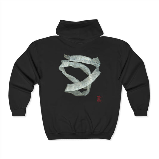Mexican Milk Snake Shed Skin | Unisex Heavy Blend™ Full Zip Hooded Sweatshirt