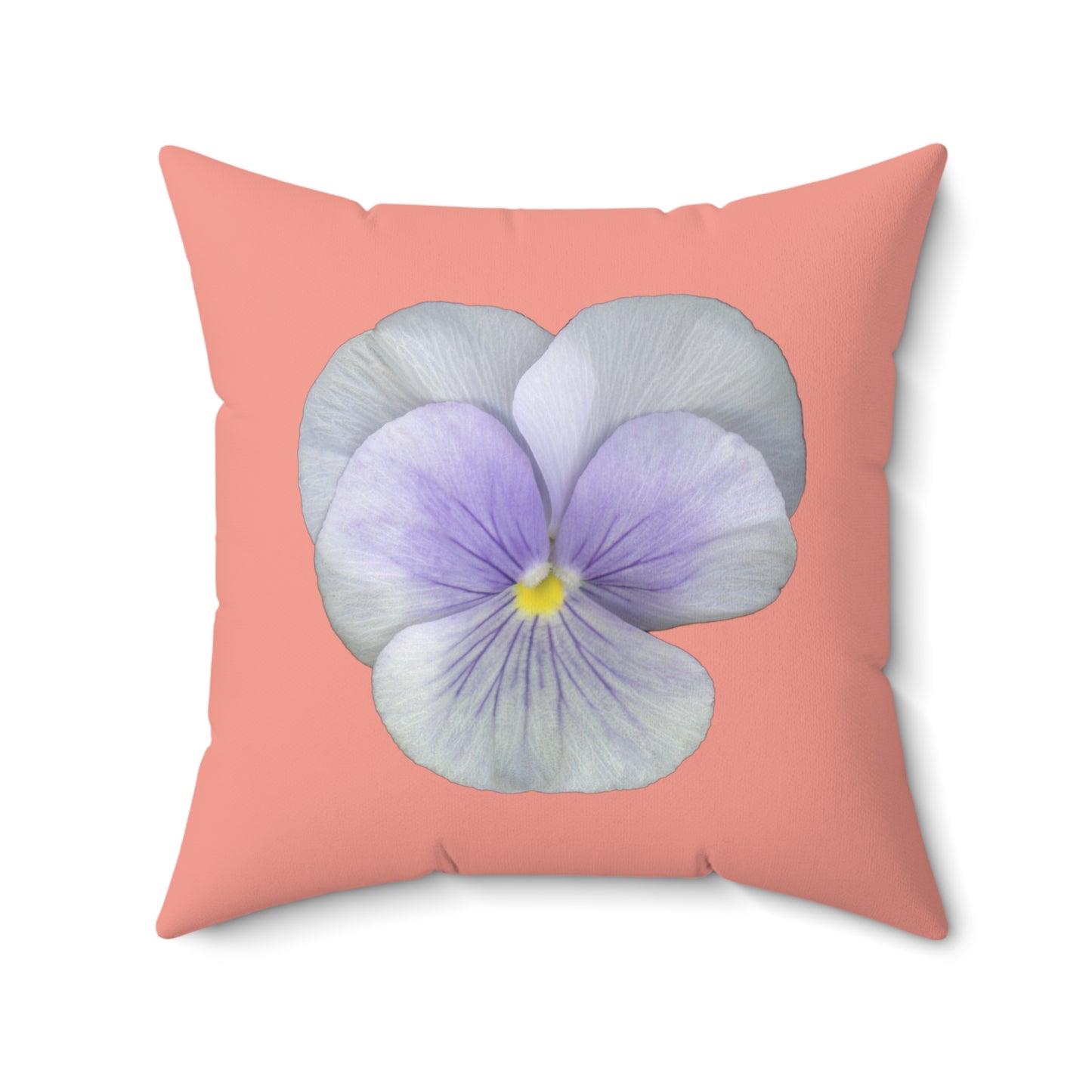 Pansy Viola Flower Lavender | Throw Pillow | Flamingo Pink