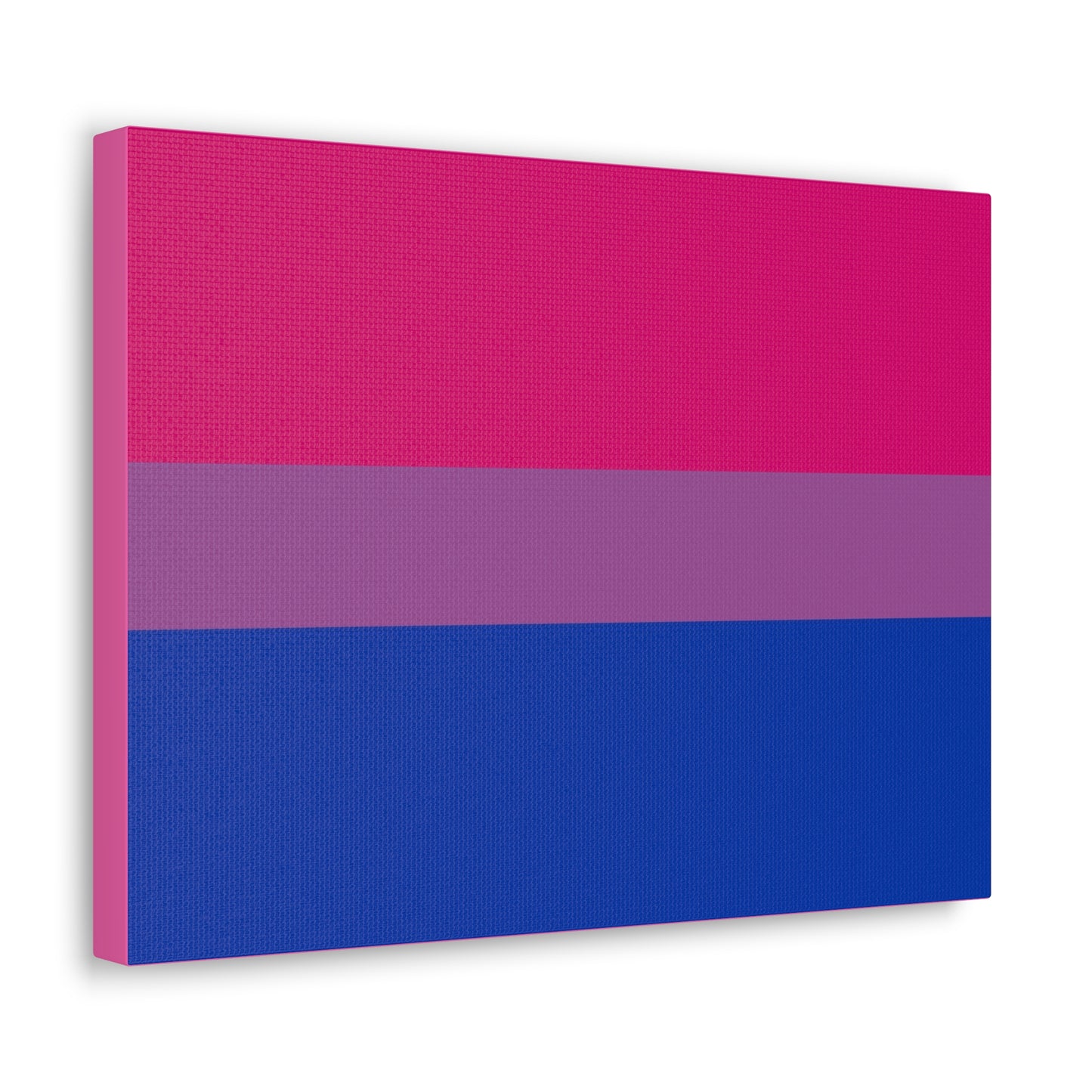 Bisexual Pride Flag | Canvas Print | Hot Pink Sides
