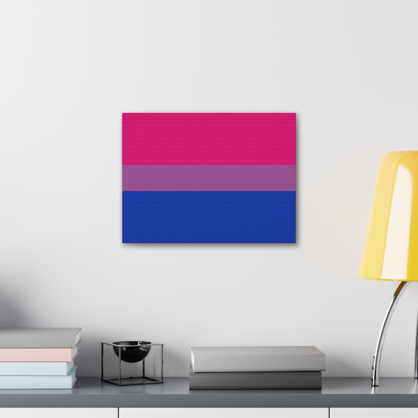 Bisexual Pride Flag | Canvas Print | Hot Pink Sides