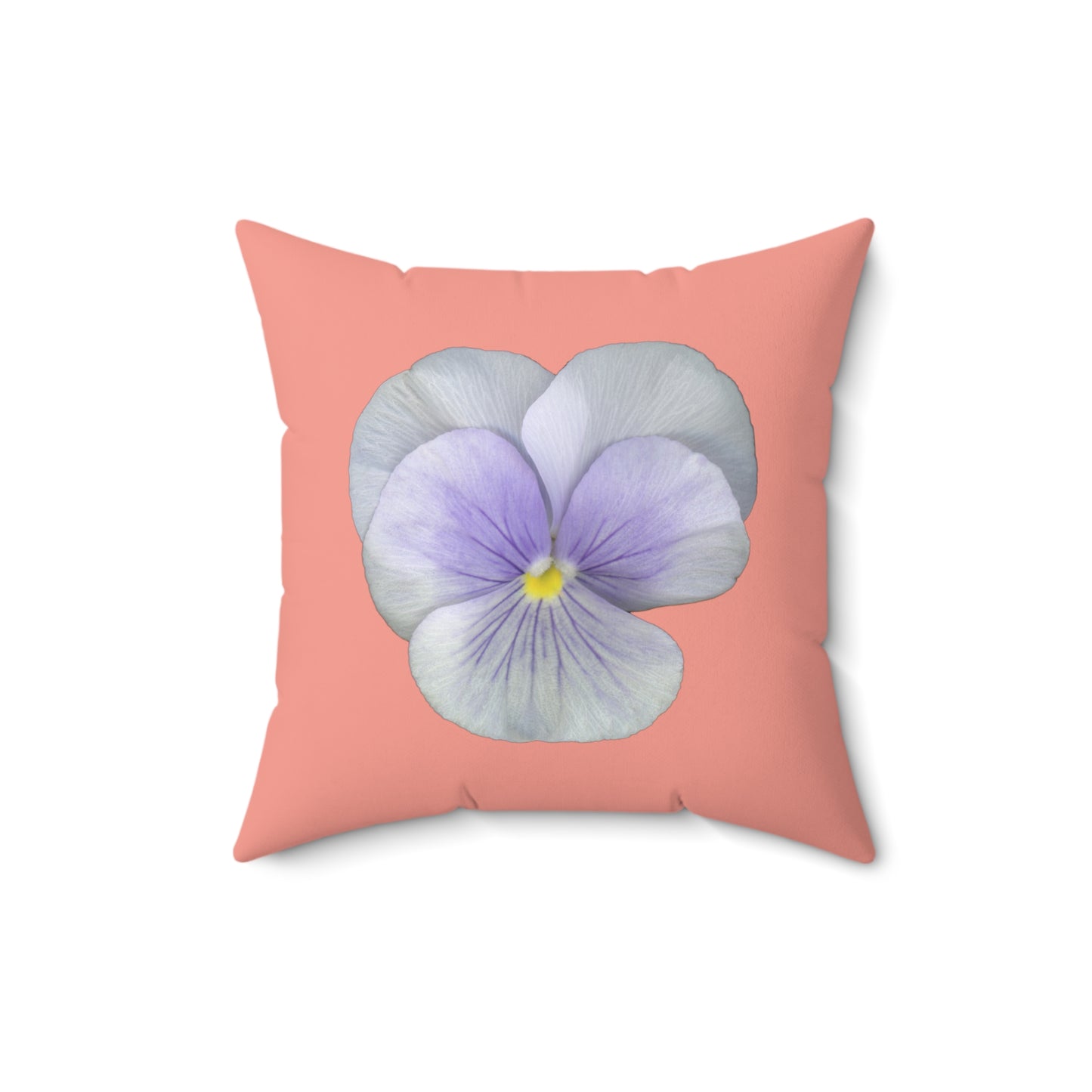 Pansy Viola Flower Lavender | Throw Pillow | Flamingo Pink