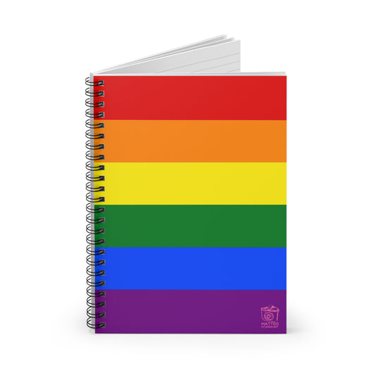 Gay Pride Flag (1979) | Spiral Notebook | Ruled Line | Rainbow