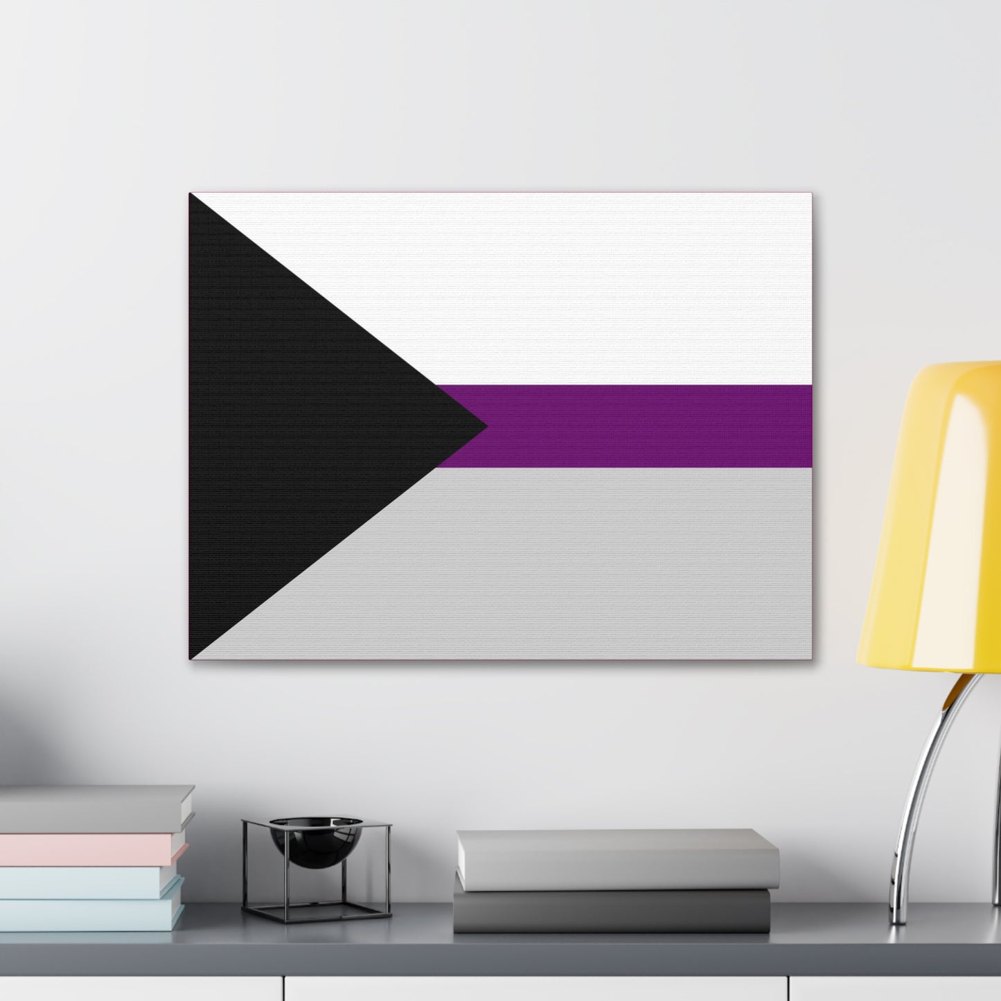 Demisexual Pride Flag | Canvas Print | Hot Pink Sides