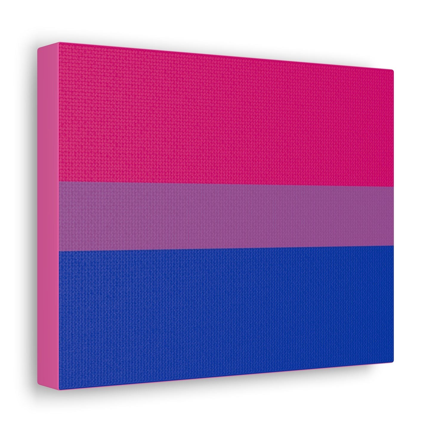 Bisexual Pride Flag | Canvas Print | Hot Pink Sides