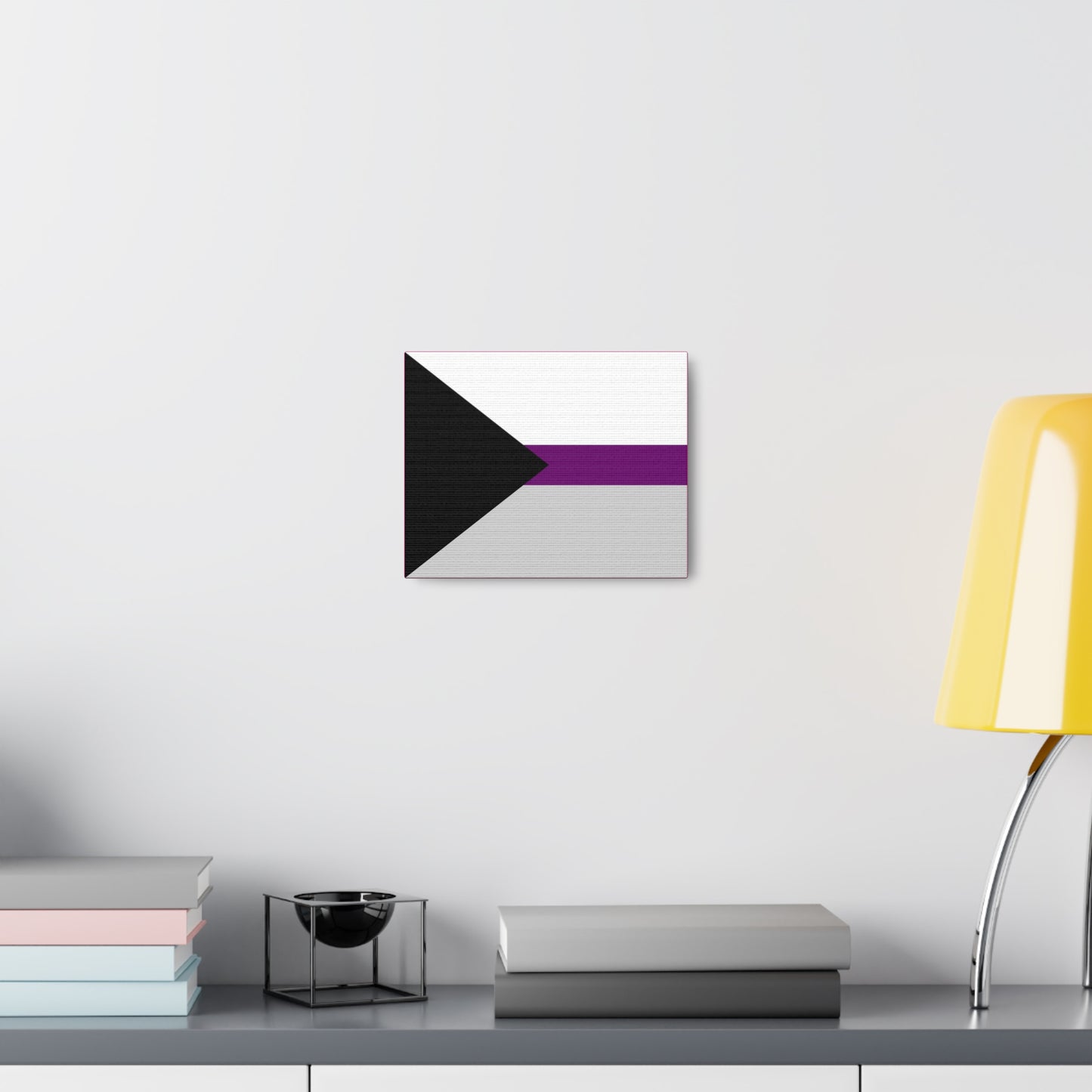 Demisexual Pride Flag | Canvas Print | Hot Pink Sides