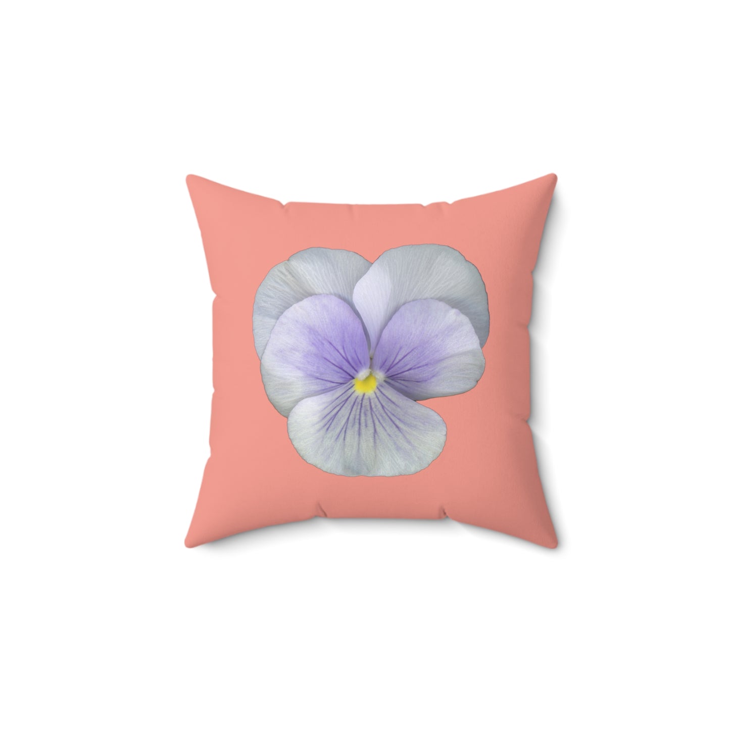 Pansy Viola Flower Lavender | Throw Pillow | Flamingo Pink