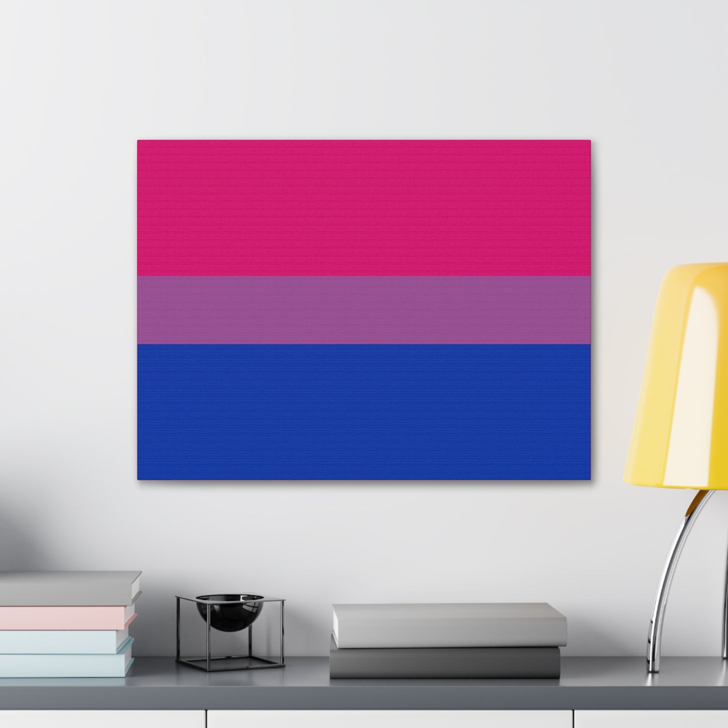Bisexual Pride Flag | Canvas Print | Hot Pink Sides