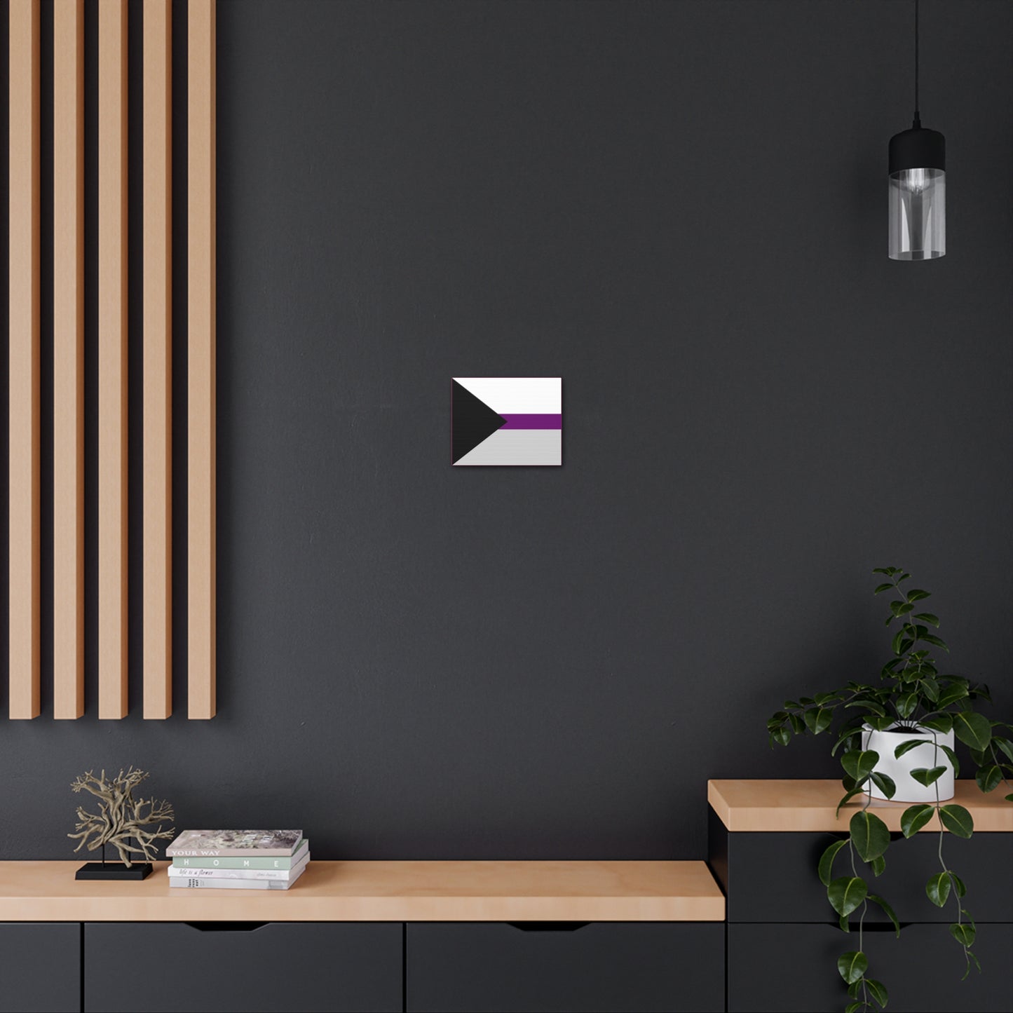 Demisexual Pride Flag | Canvas Print | Hot Pink Sides