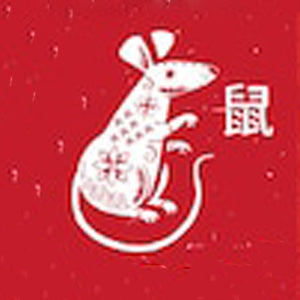 Rat Chinese Zodiac | Pinback Button | 1in