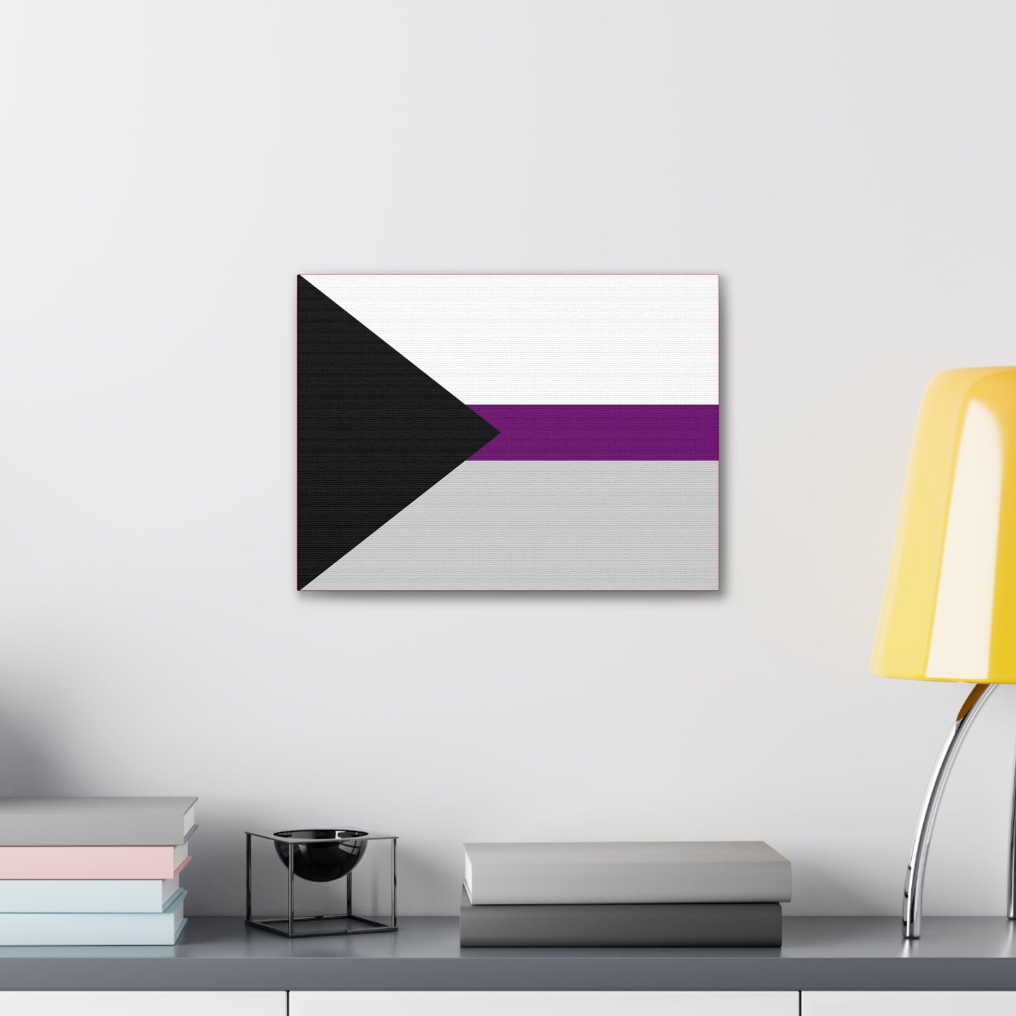Demisexual Pride Flag | Canvas Print | Hot Pink Sides