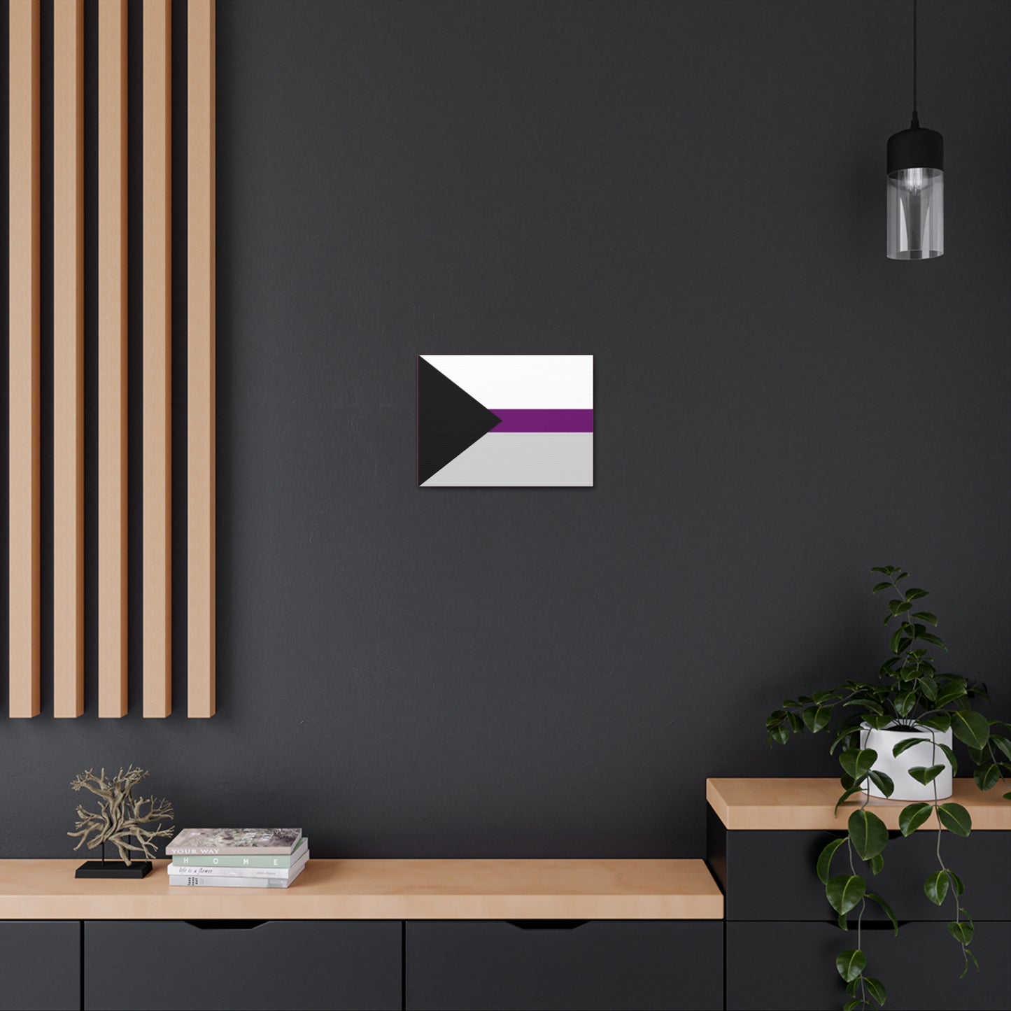Demisexual Pride Flag | Canvas Print | Hot Pink Sides