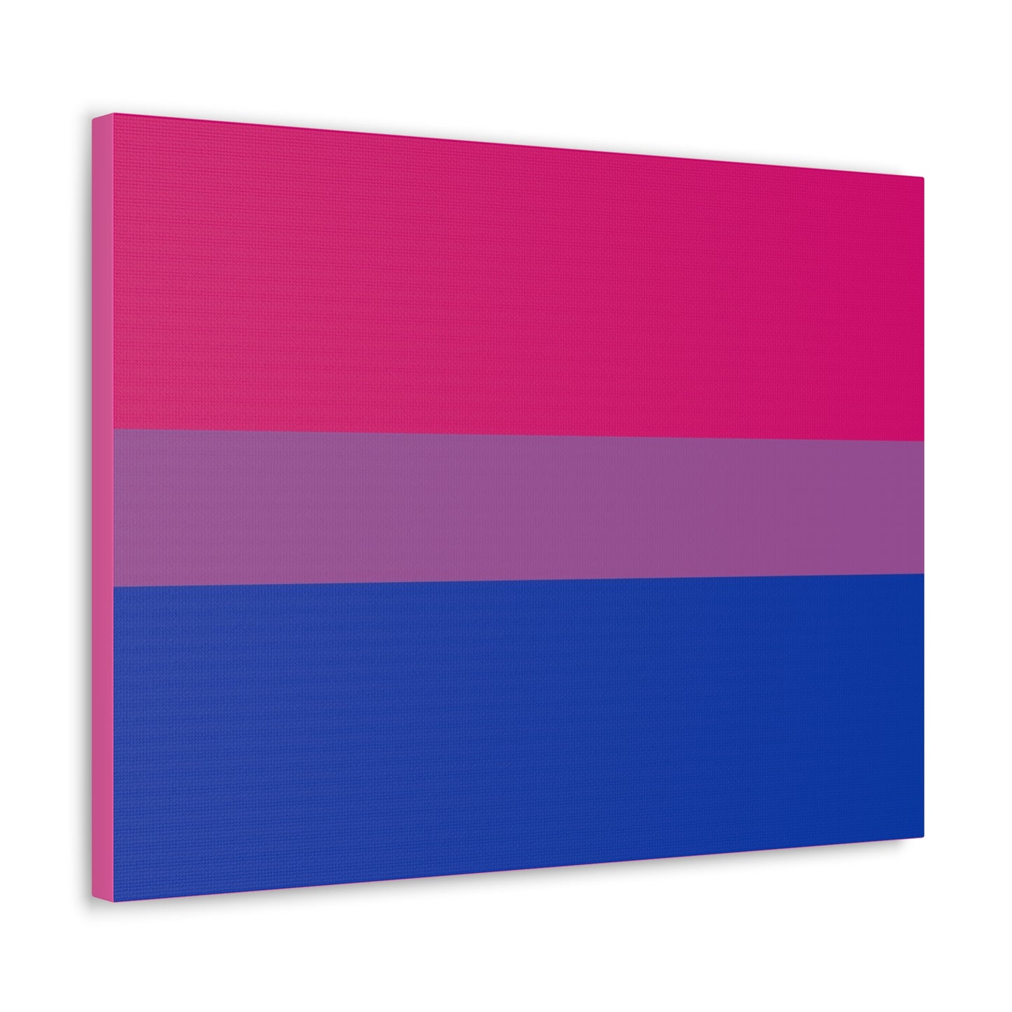 Bisexual Pride Flag | Canvas Print | Hot Pink Sides
