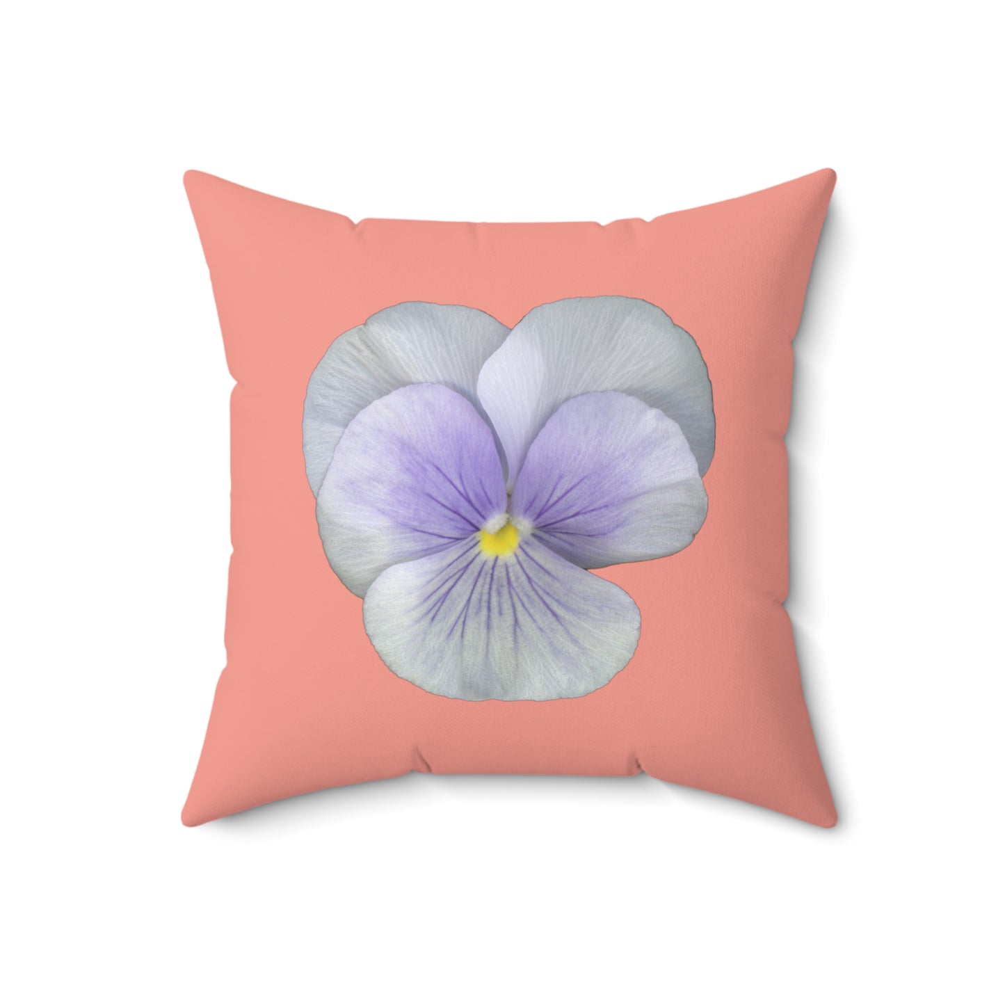 Pansy Viola Flower Lavender | Throw Pillow | Flamingo Pink