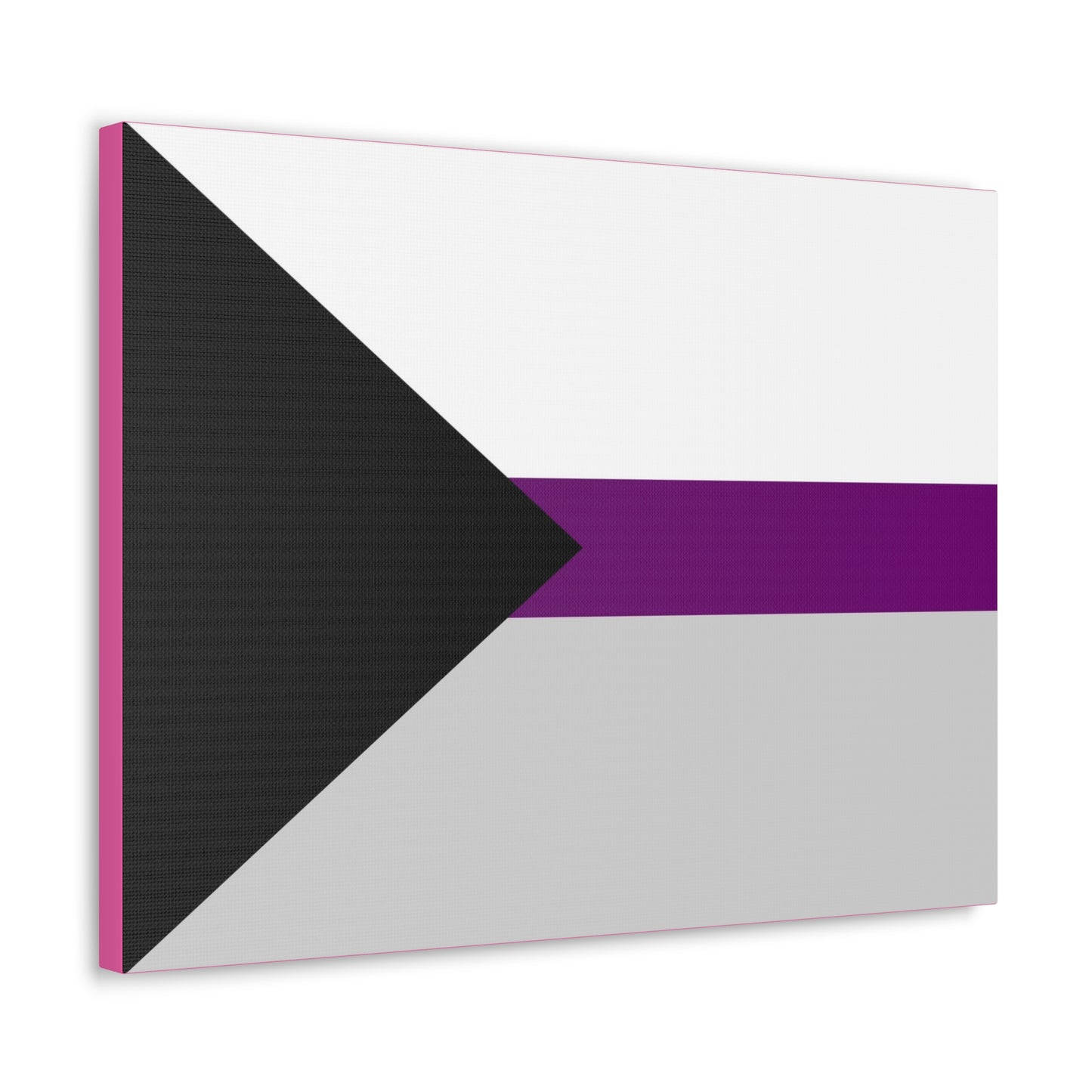 Demisexual Pride Flag | Canvas Print | Hot Pink Sides