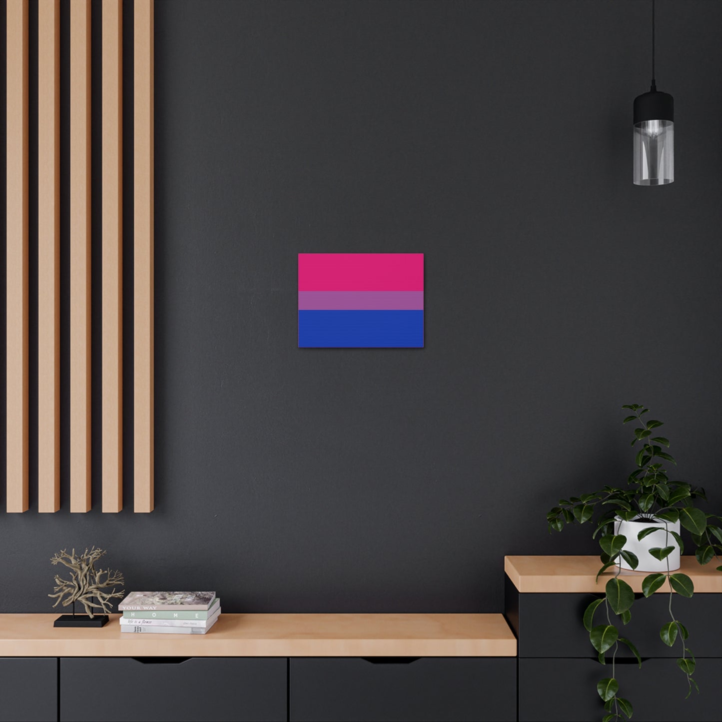 Bisexual Pride Flag | Canvas Print | Hot Pink Sides