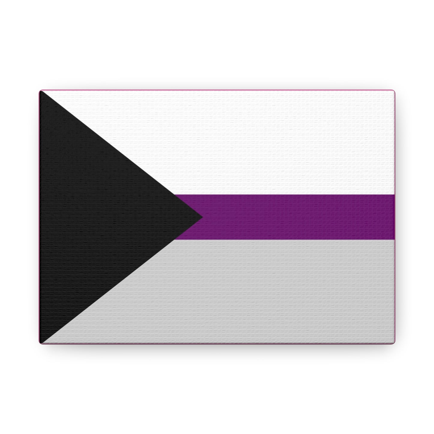 Demisexual Pride Flag | Canvas Print | Hot Pink Sides