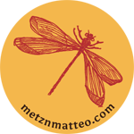 Metz & Matteo Dragonfly Logo | Magnets | 1in