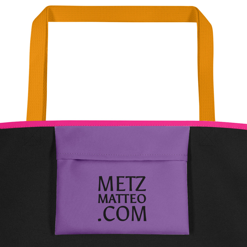 Pansexual Pride Flag | Tote Bag | Large | Blue Yellow Pink