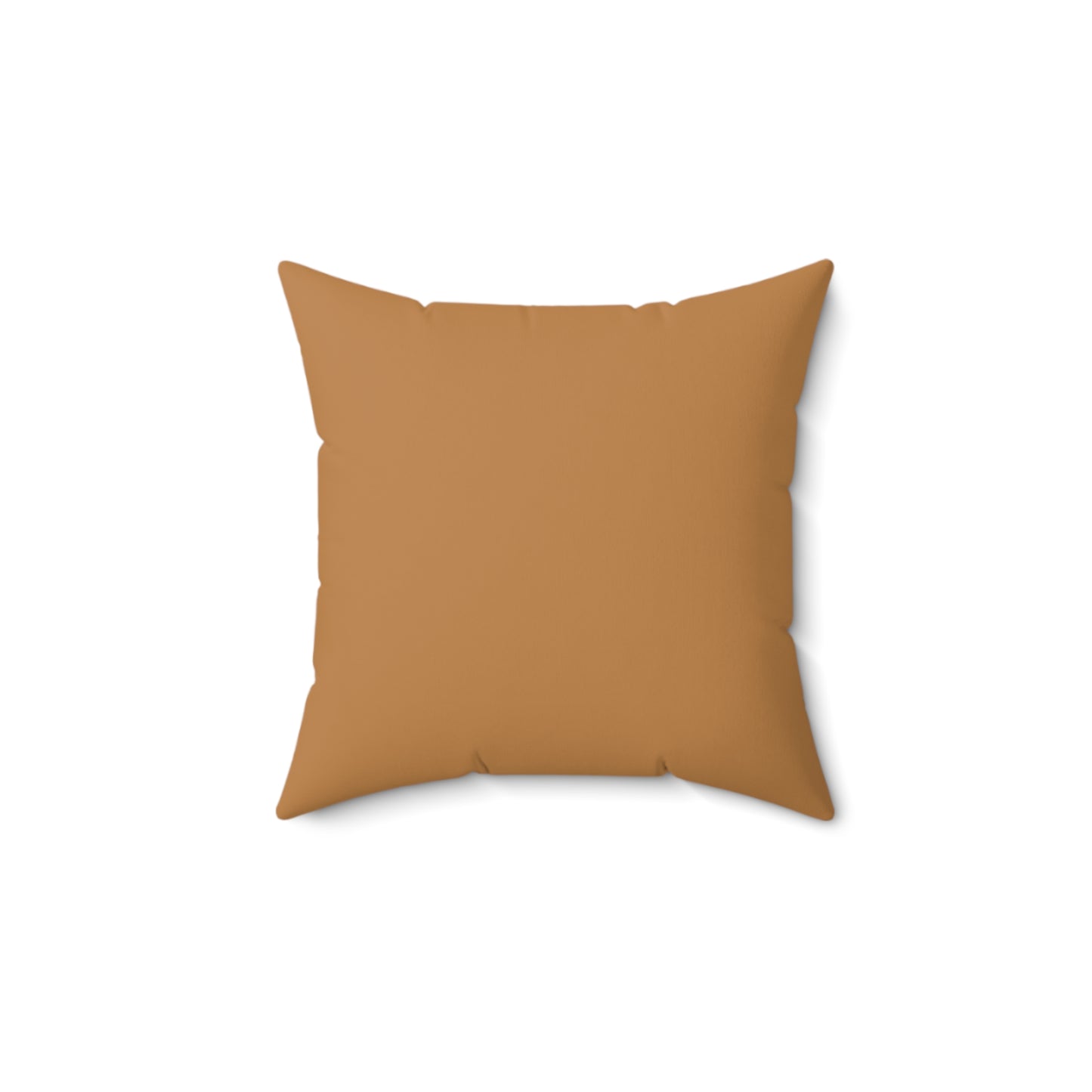 Petunia Flower Yellow-Green | Throw Pillow | Camel Brown