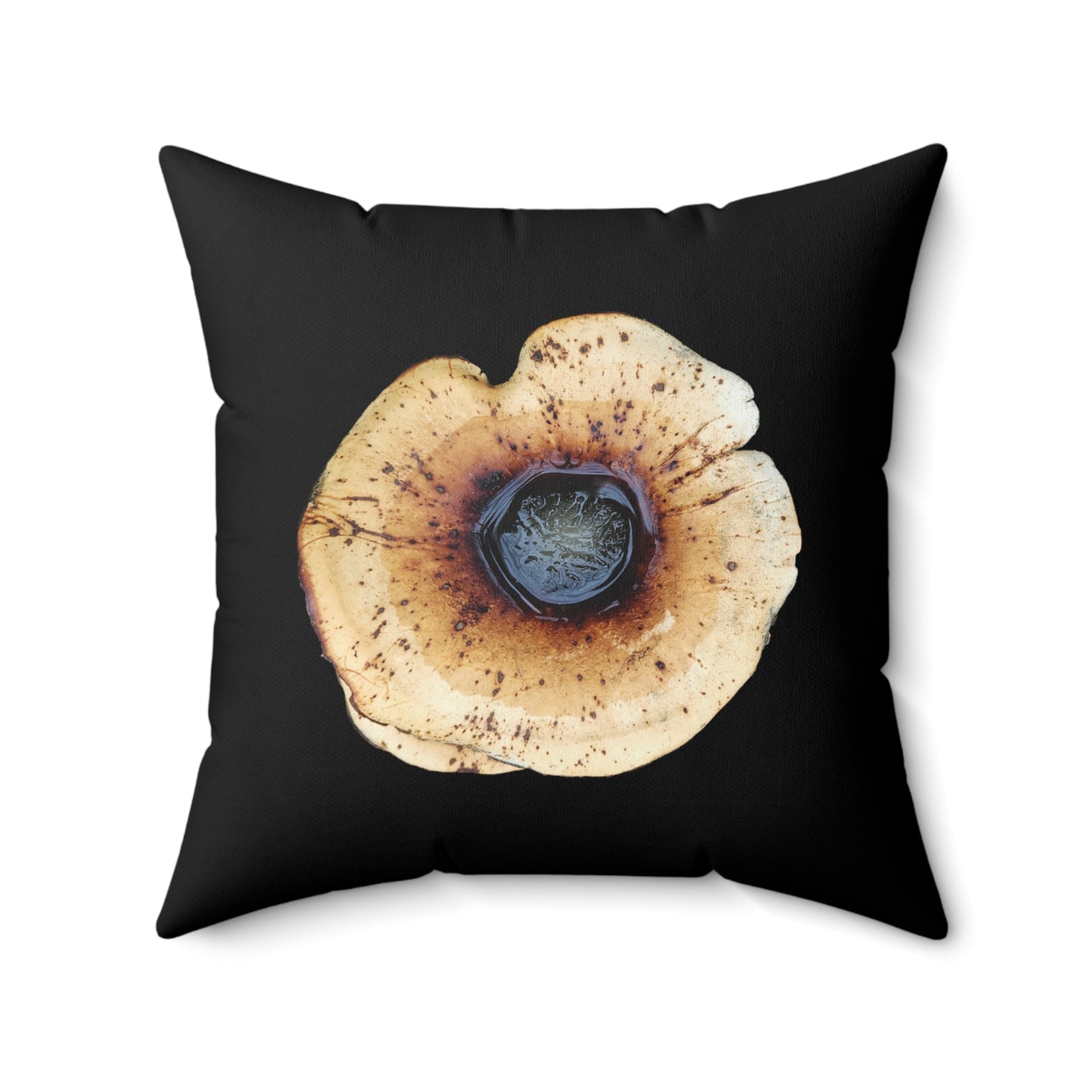 Throw Pillow | Honey Fungus, Armillaria by Matteo | Black | 20x20 Dark Cottagecore Goblincore Gothic