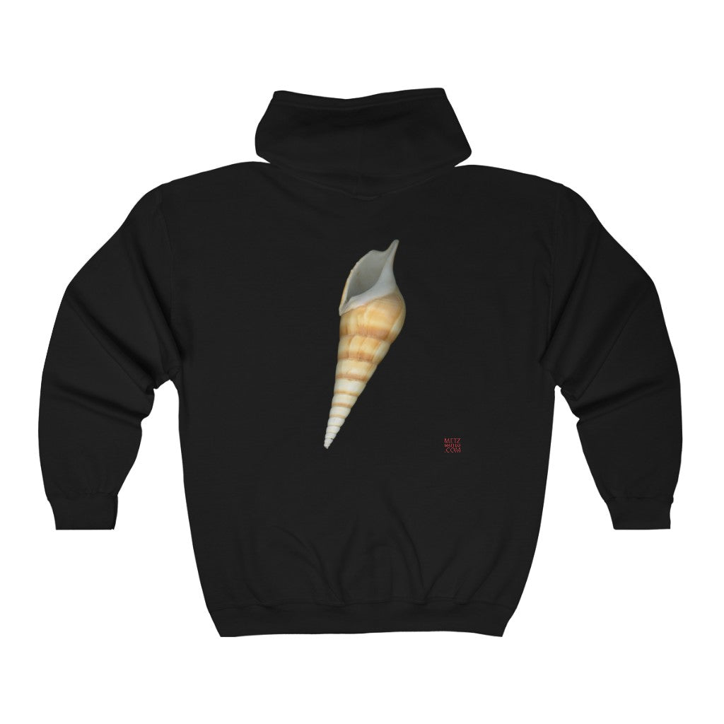 Turrid Shell Tan Apertural| Unisex Heavy Blend™ Full Zip Hooded Sweatshirt