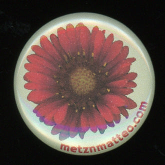 Blanket Flower Gaillardia | Pinback Button | 1in