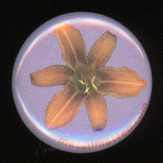 Daylily Flower | Pinback Button | 1in